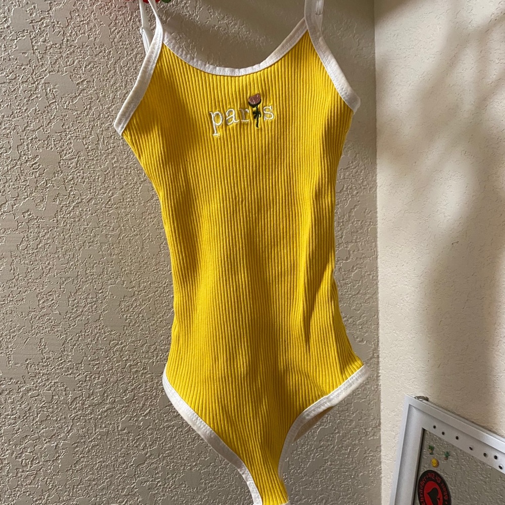 Yellow Paris Bodysuit